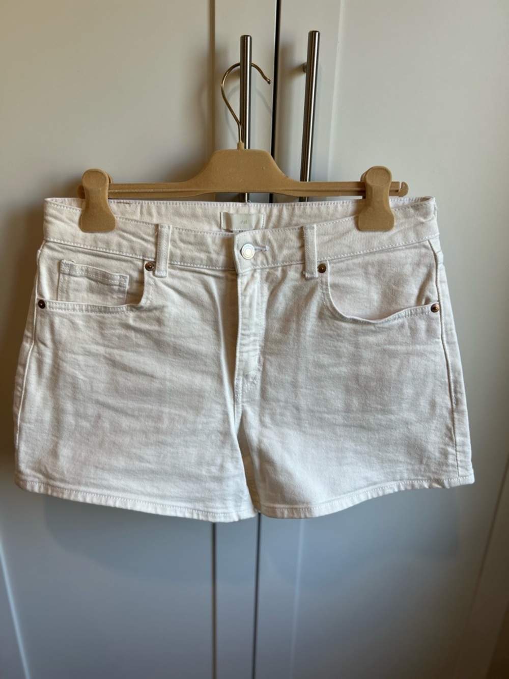 H&M White Denim Jean Shorts